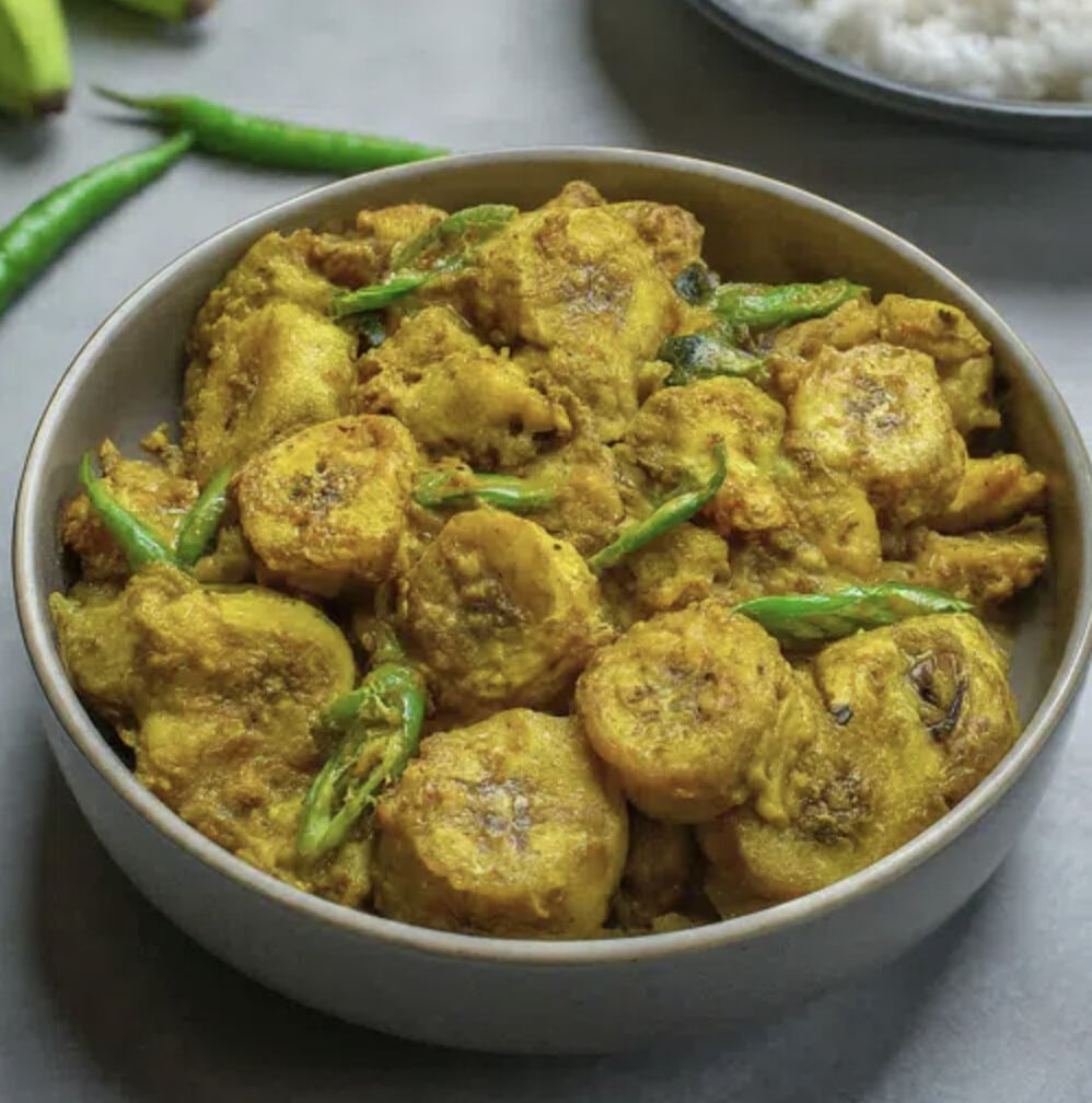 What are 15 Delicious Jain Food Recipes You Can Make? 4 Raw Banana with Coconut Sabzi