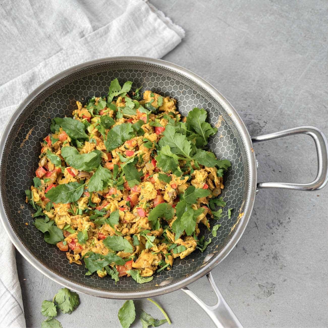 What are The 20 Best High Protein Breakfast Indian Ideas? 17 Egg Bhurji with Leafy Greens
