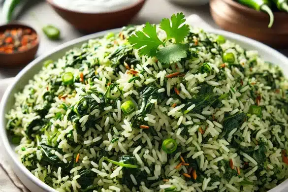 பாலக்கீரை புலாவ்