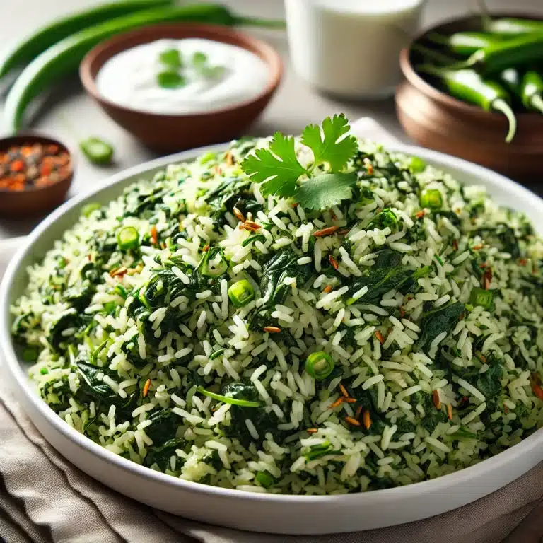 பாலக்கீரை புலாவ்