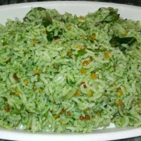 பாலக்கீரை சாதம் 4 Palak Keerai Rice