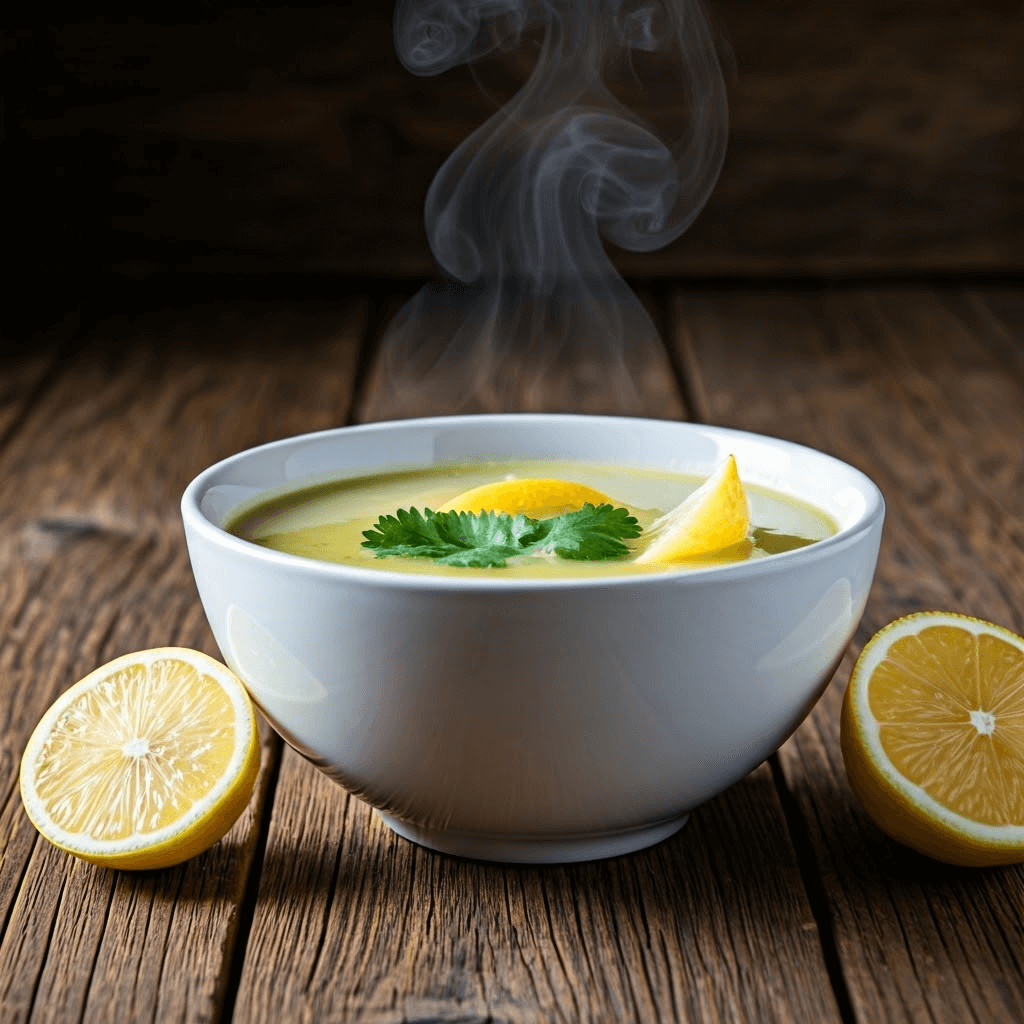 Lemon coriander soup bowl