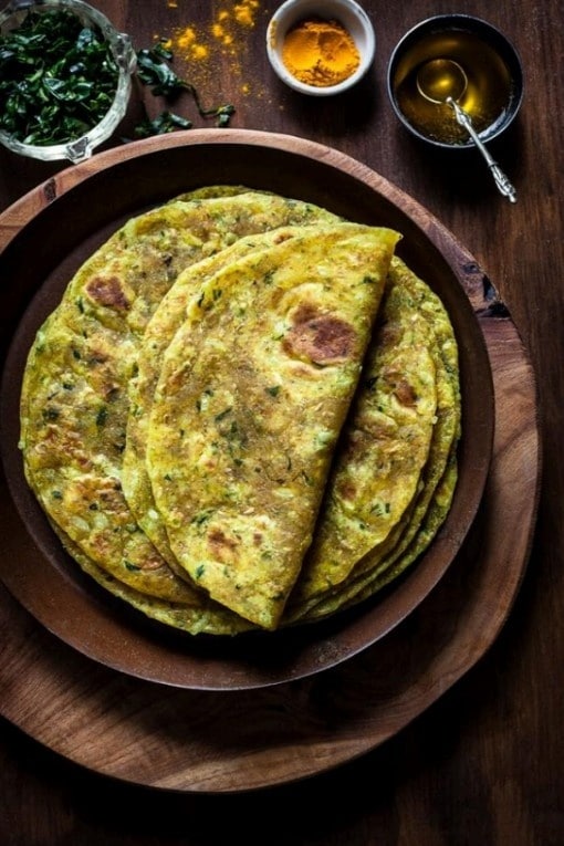 What are the Best Dinner Recipes Without Onion and Garlic? 19 Methi Thepla