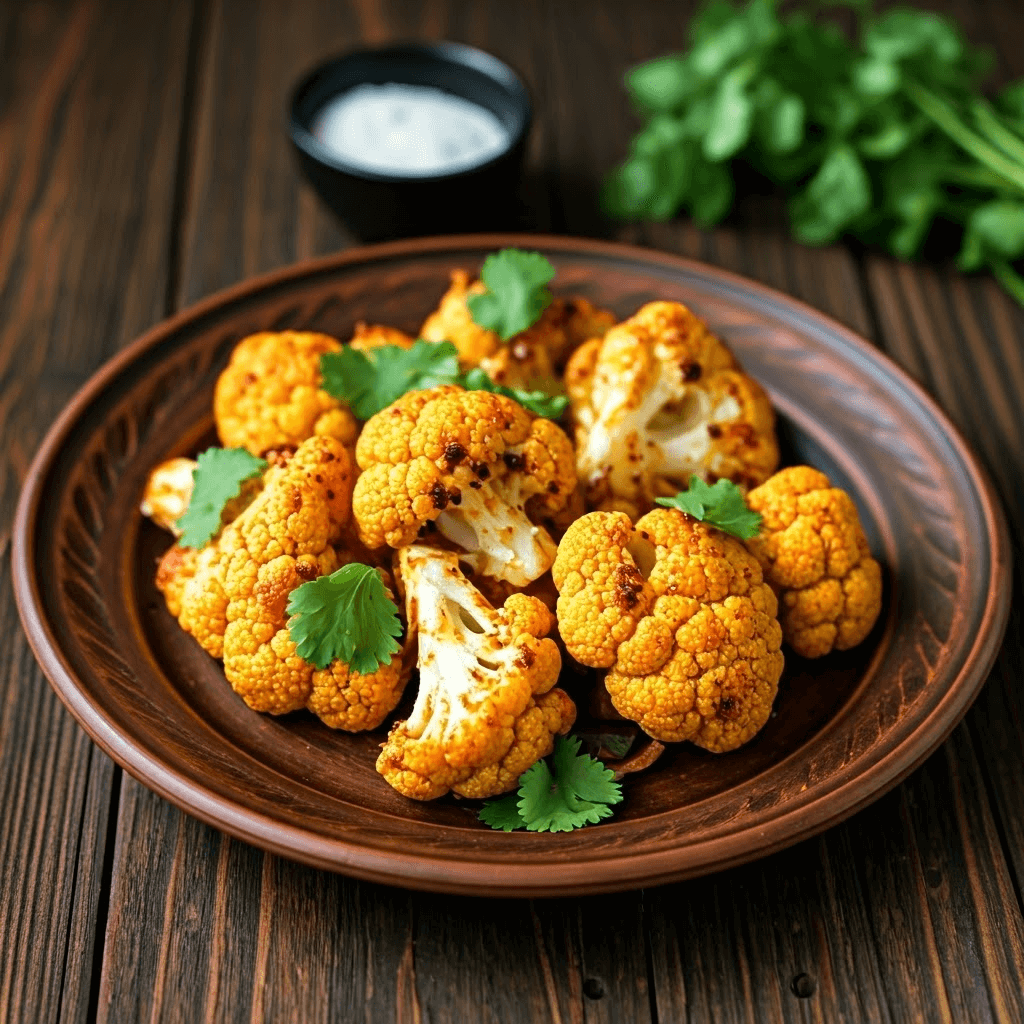 Roasted spicy cauliflower