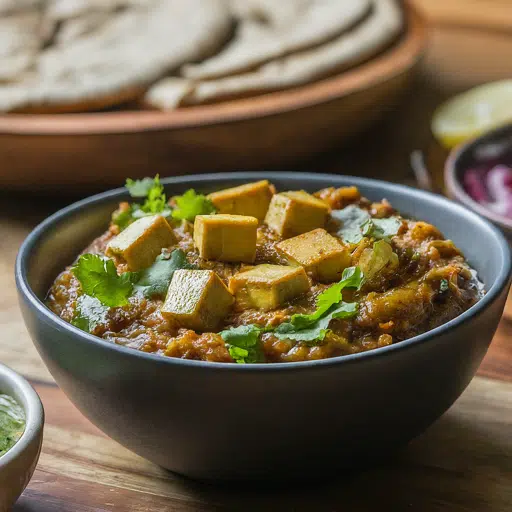 Baingan Bharta with Tofu or Low Fat Paneer
