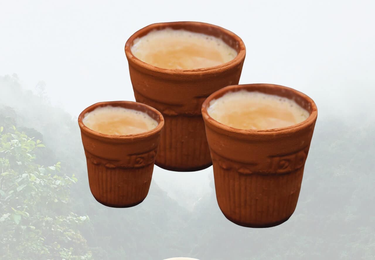 Clay chai cups