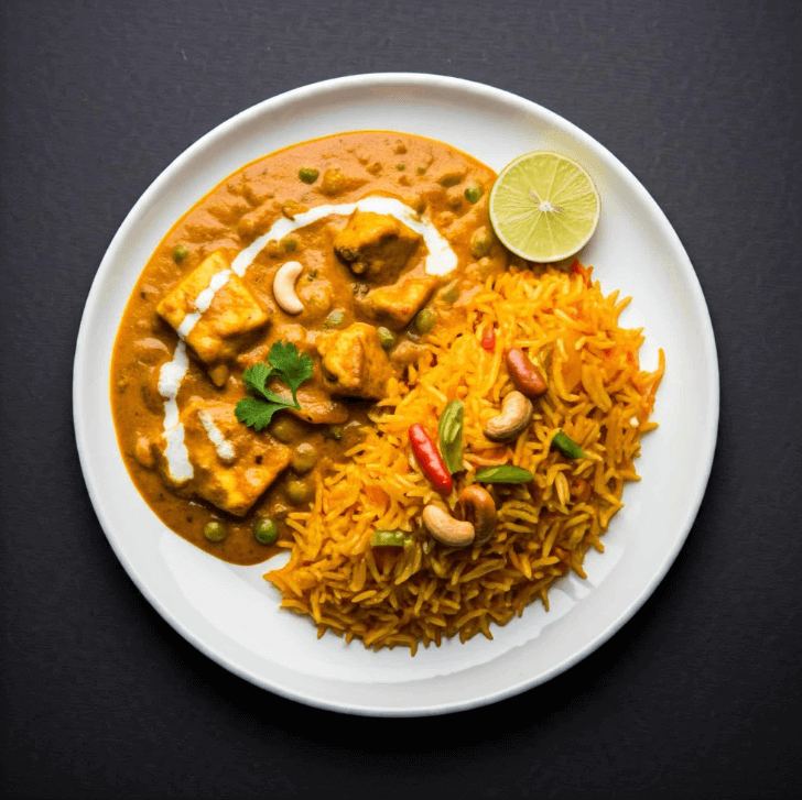 10 Easy North Indian Lunch Recipes To Make in 30 Minutes 11 Navratan pulao with shahi paneer