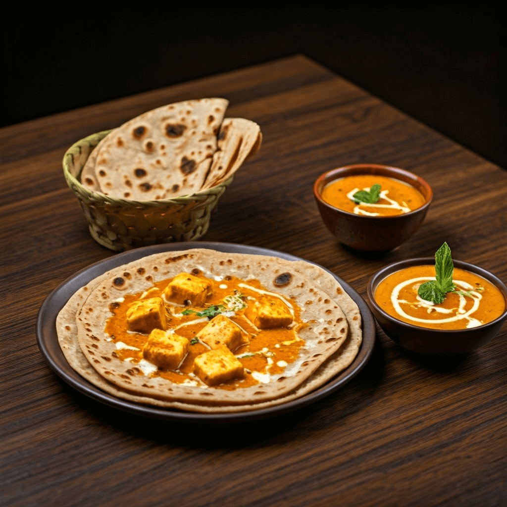 Paneer butter masala with chapati