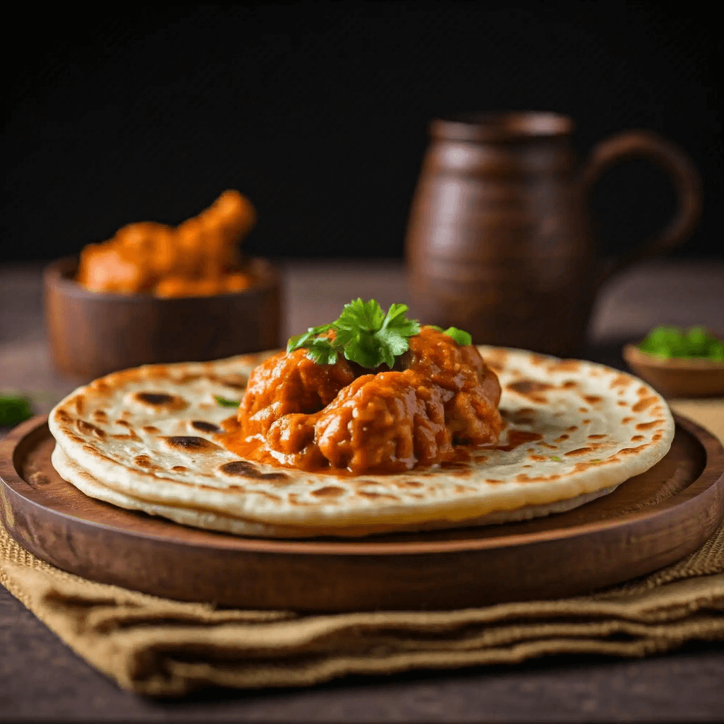 10 Easy North Indian Lunch Recipes To Make in 30 Minutes 4 Roti with butter chicken