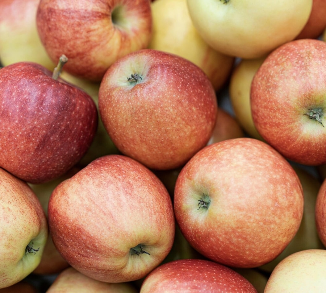 A bunch of apples