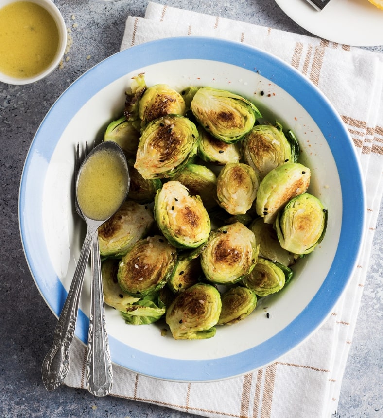 Brussel sprouts on a plate
