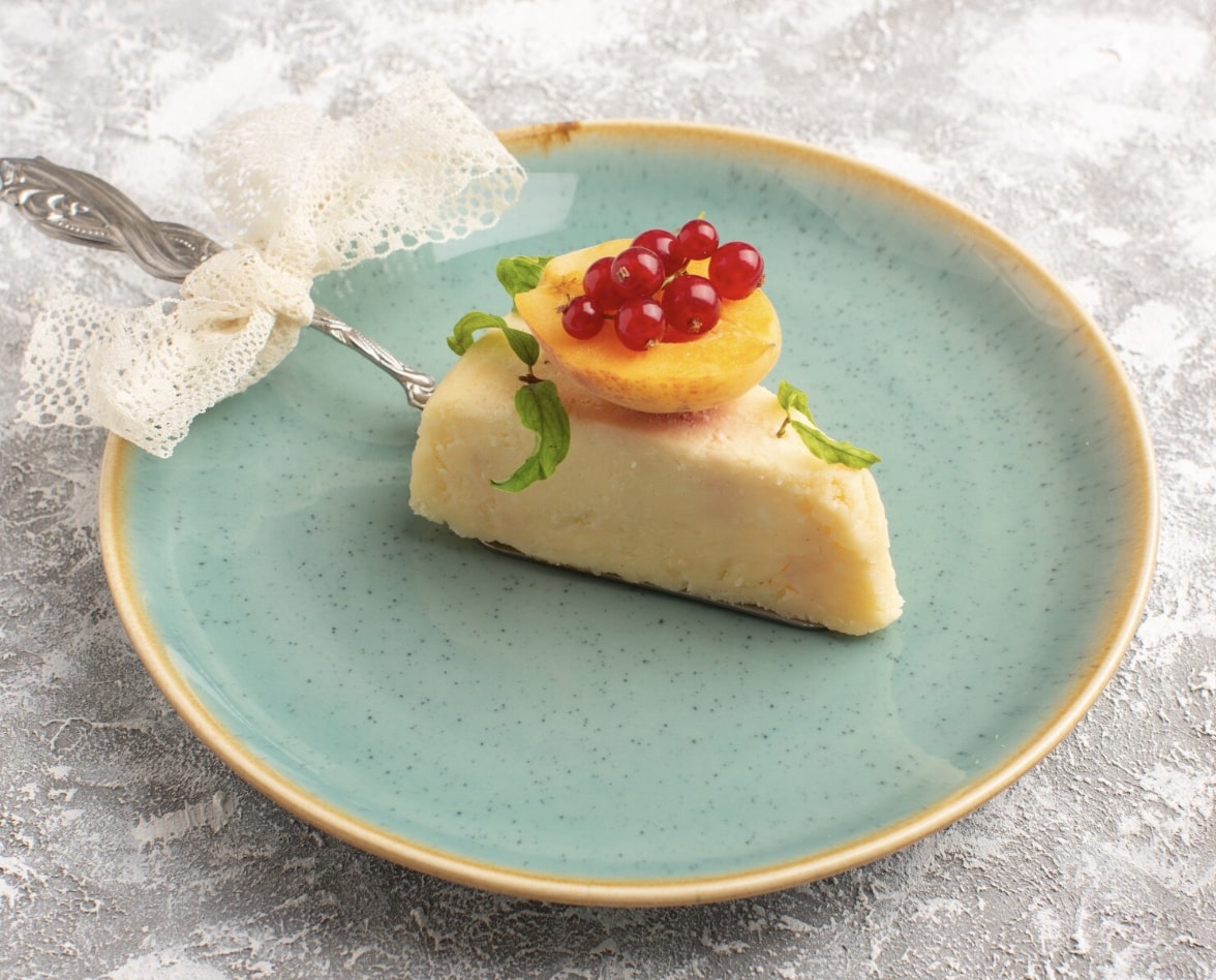 Mini eggnog cheesecake