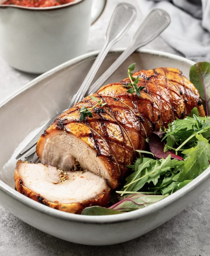 Pork tenderloin with glaze