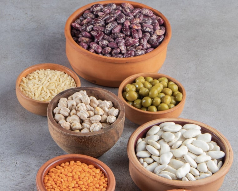 beans and lentils in a bowl