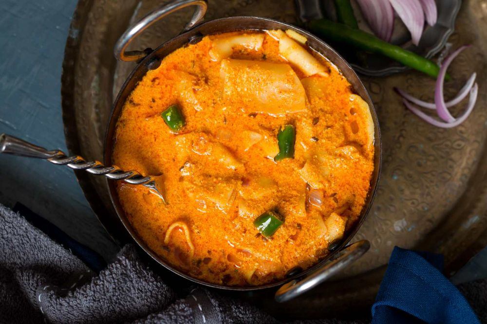 What Are the Most Popular Rajasthan Famous Food Dishes? 20 Rabodi Ki Sabzi traditional Rajasthani curry made with dried curd nuggets cooked in spiced gravy