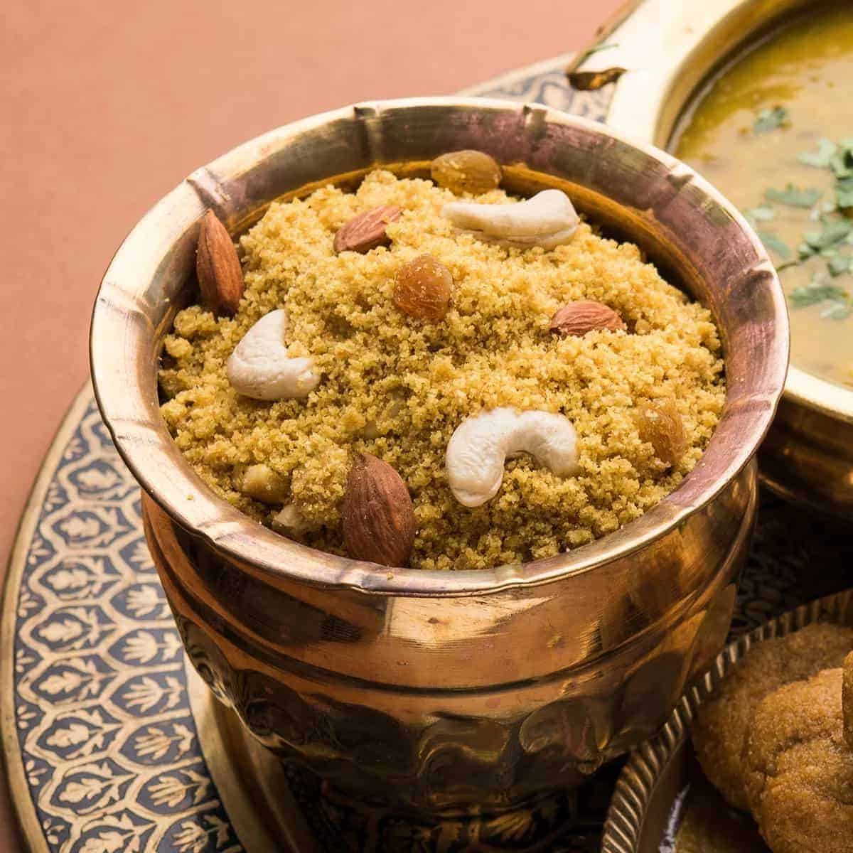 What Are the Famous Food of Haryana You Must Try? 16 Churma sweet made from crushed wheat ladoo with ghee and jaggery