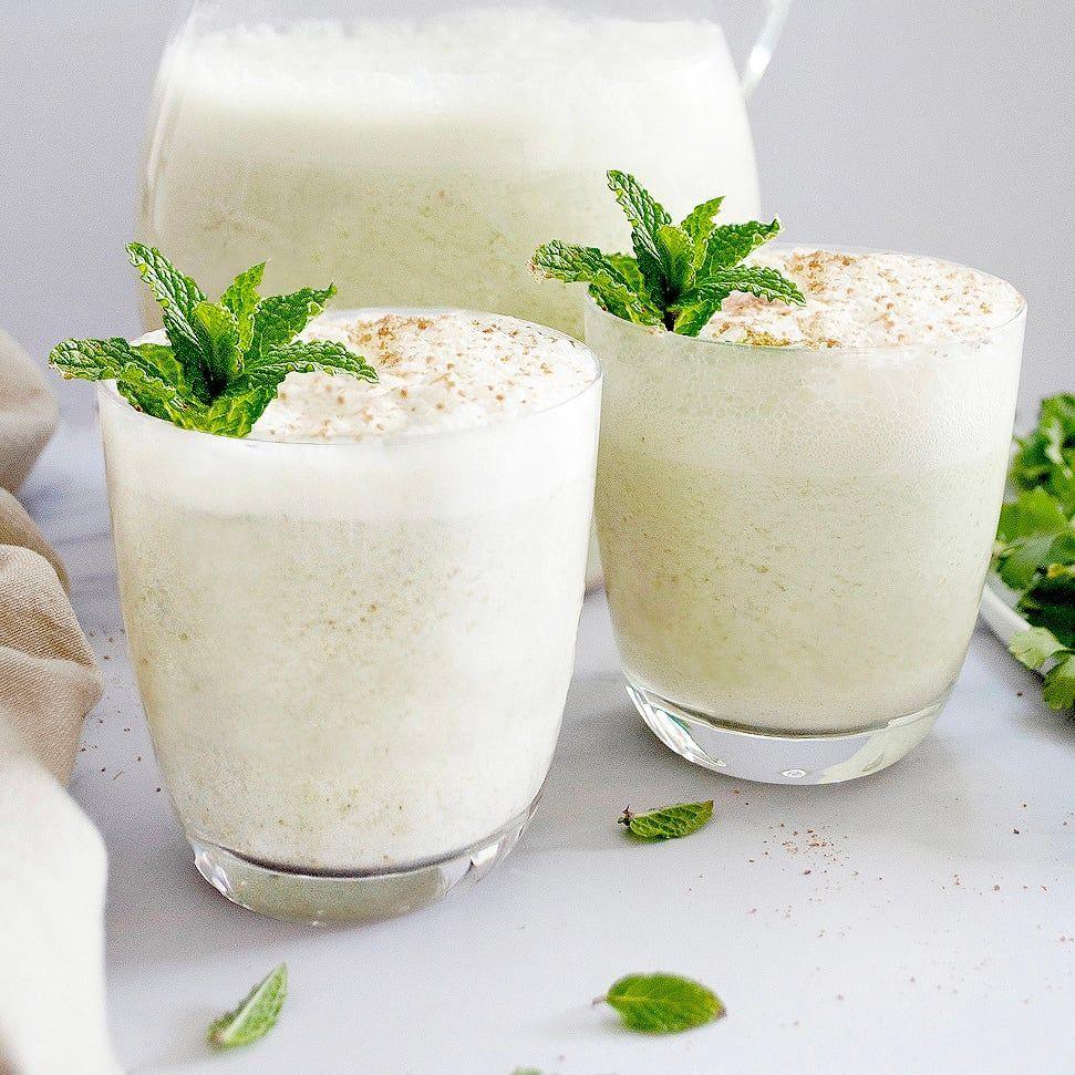 What Are the Famous Food of Haryana You Must Try? 19 Lassi drink made with curd served chilled in a glass