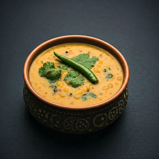 What Are the Famous Food of Haryana You Must Try? 6 Mixed dal served in a bowl with ghee and spices traditional Haryanvi lentil dish