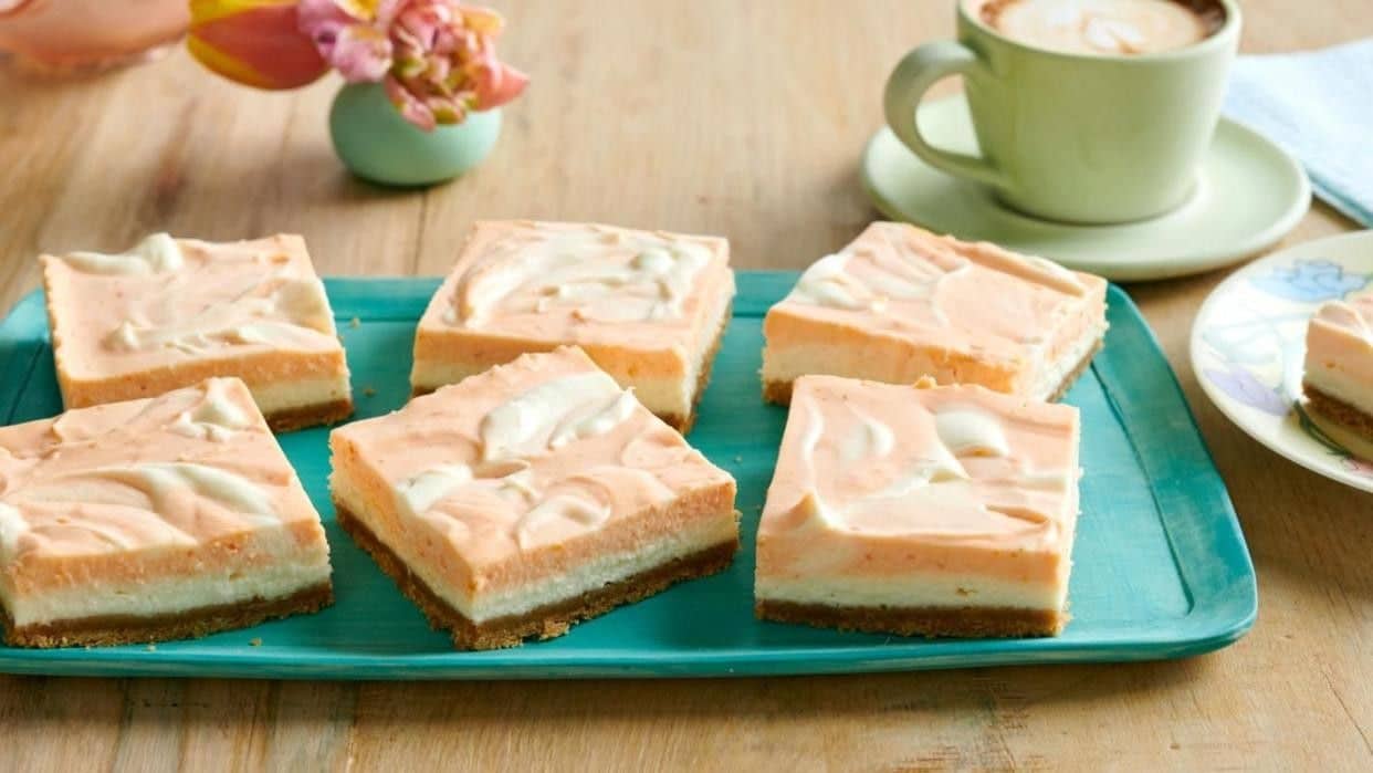 No BakeOrange VanillaCheesecakeBars