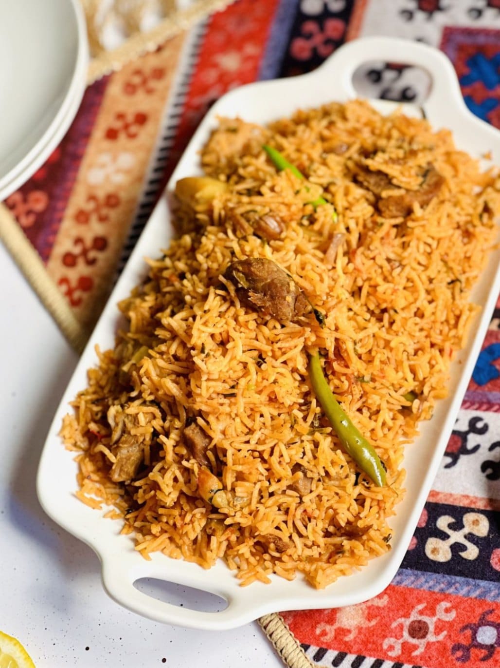 What Are the Most Famous Foods of Uttar Pradesh? 5 Allahabadi tehri made with spiced rice vegetables and mild seasoning served hot