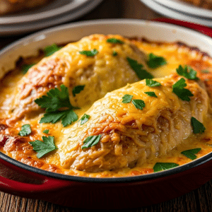 Baked swiss chicken