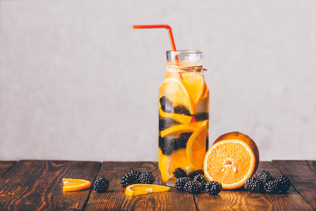 Blackberry Orange and Ginger Detox Water