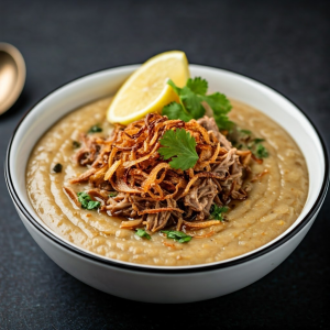 Bowl of Pakistani Haleem 