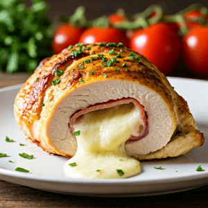 Chicken breast with ham and cheese1 