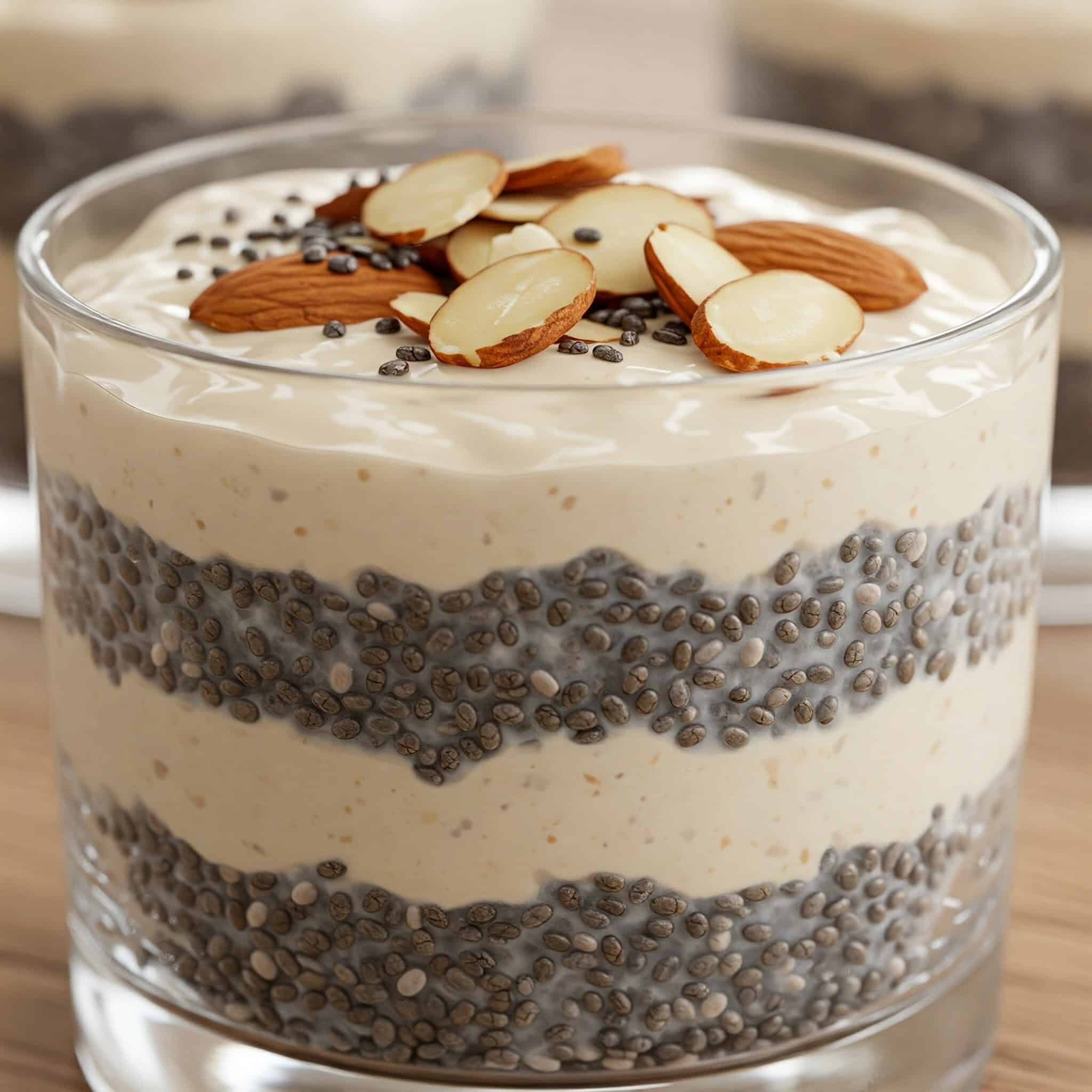 Creamy Chia Seed and Almond Parfait
