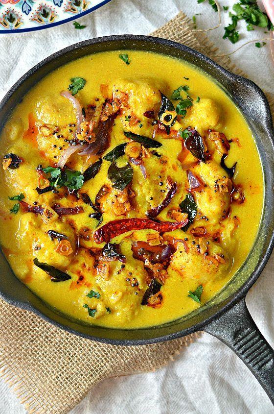 What Are the 20 Must-Try Chhattisgarh Famous Food Dishes? 11 Dubki Kadhi a traditional Chhattisgarh curry with gram flour dumplings in spiced yogurt gravy