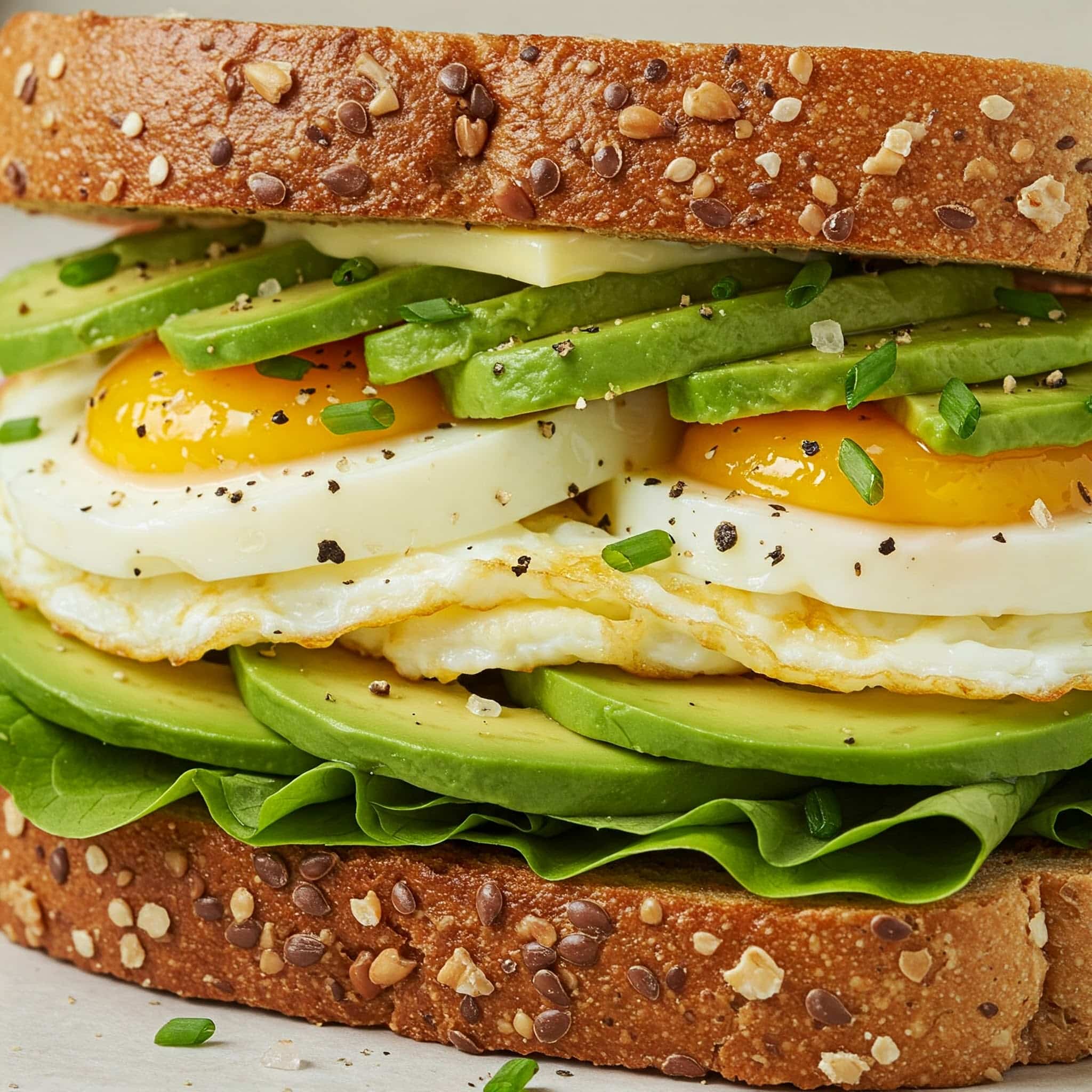 Egg and Avocado Breakfast Sandwich