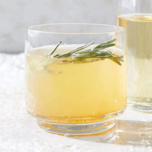 Fizzy Rosemary Cider Mocktail