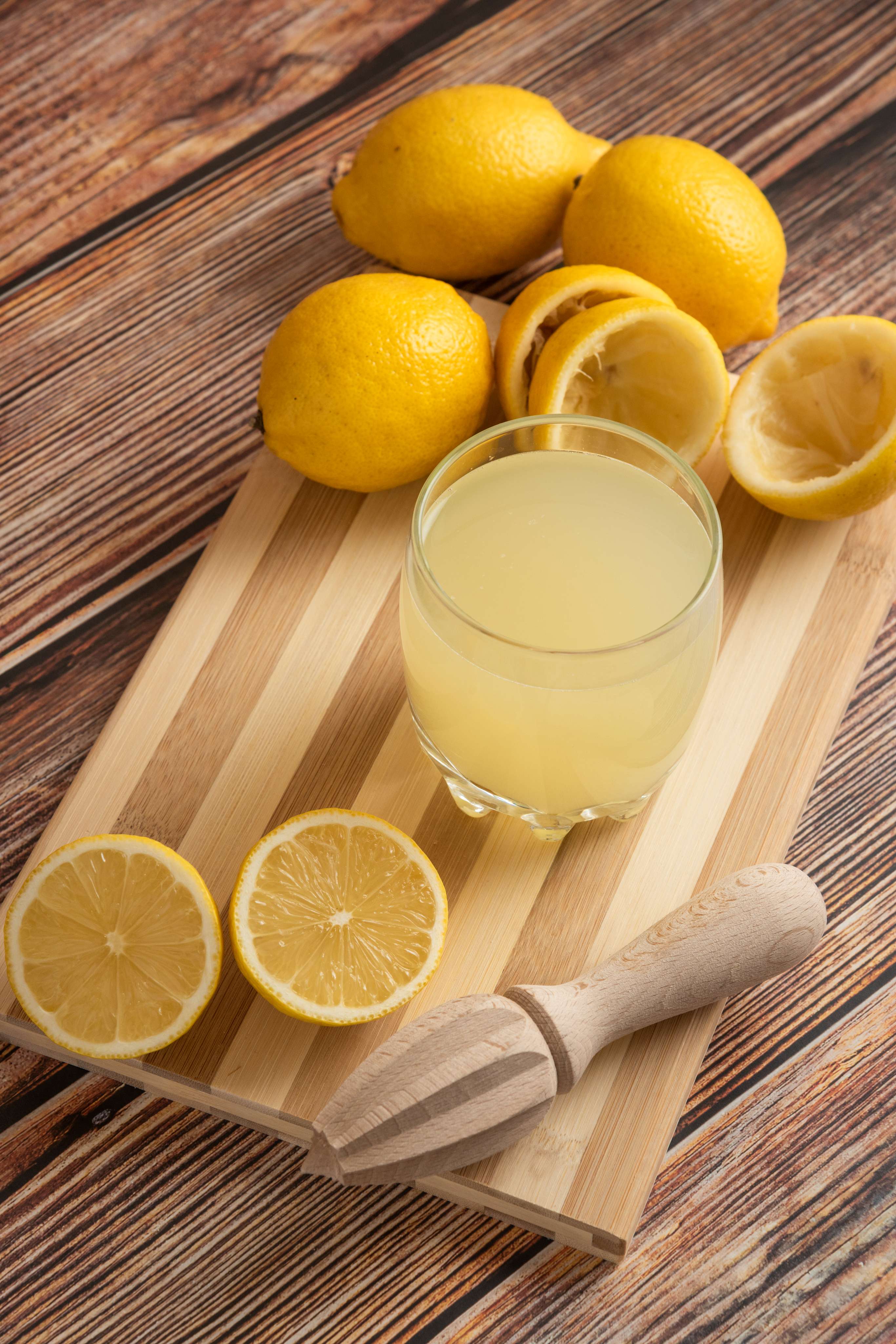 Glass of lemon juice