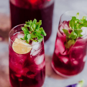 Iced Sparkling Honey Lime Red Tea