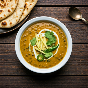 Maash Ki Daal with naan