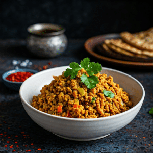 Minced chicken dish with spices