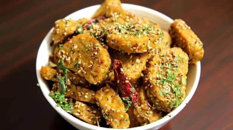 What Are the 20 Must-Try Chhattisgarh Famous Food Dishes? 2 Muthia steamed rice flour dumplings from Chhattisgarh soft and lightly spiced
