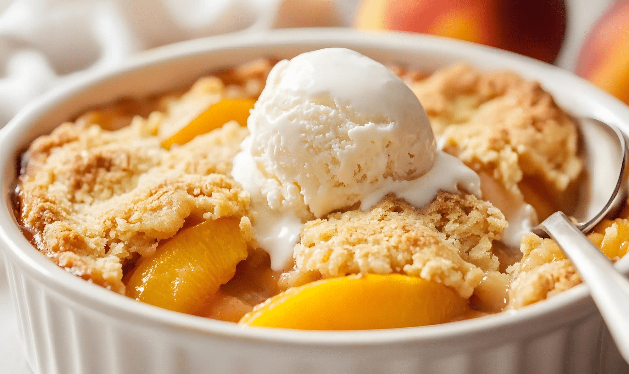 Old Fashioned Peach Cobbler