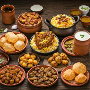 Pakistani food collage 