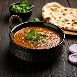 Pakistani karahi with naan
