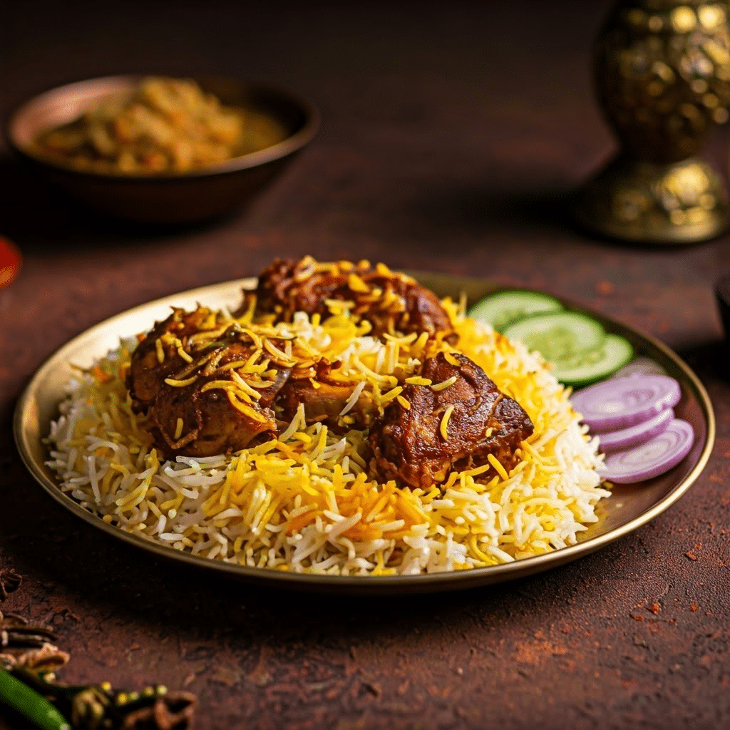 Plate of Pakistani Biryani