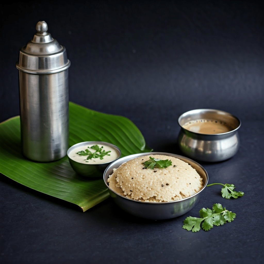 Rava Kichadi with Coconut Chutney