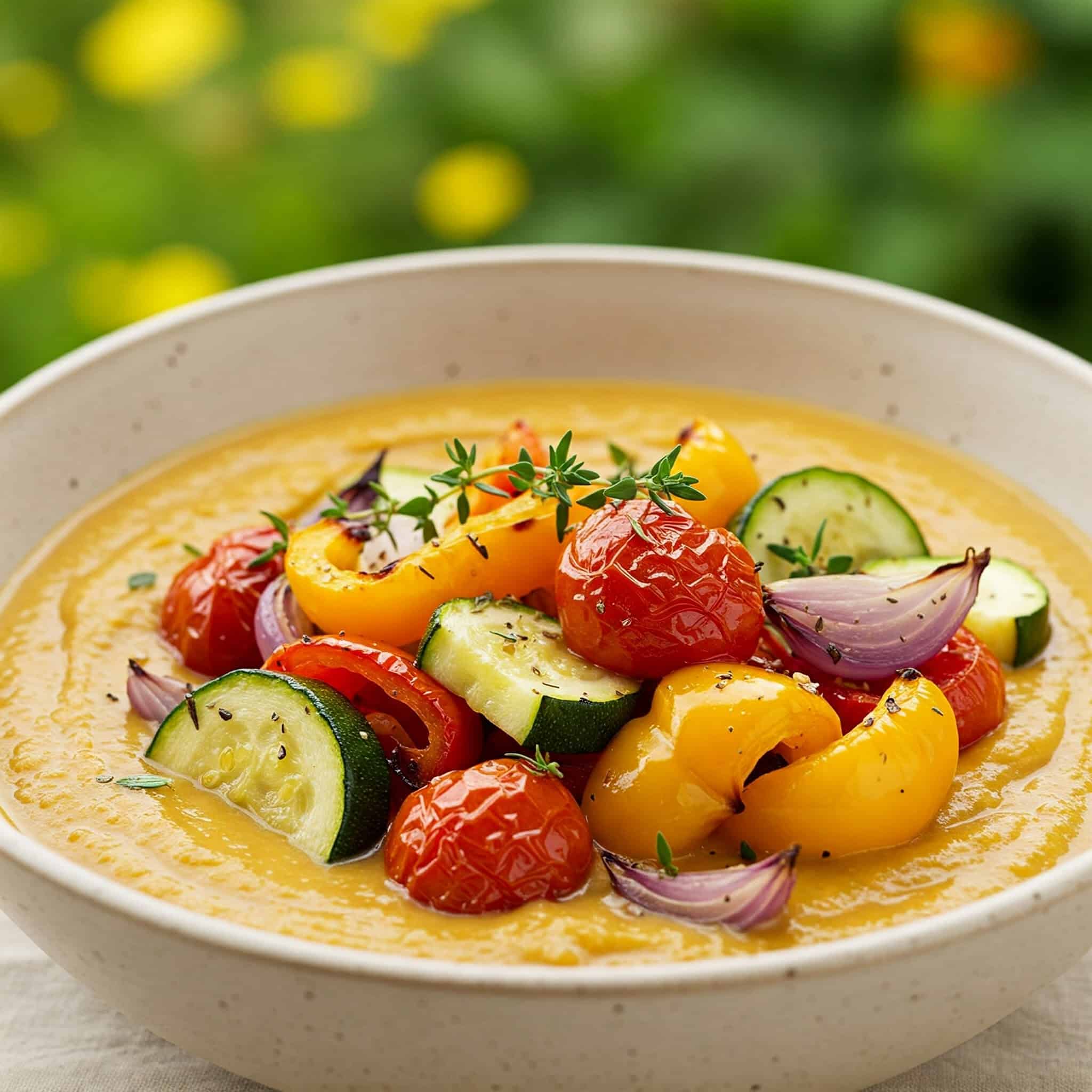 Roasted Summer Vegetable Soup