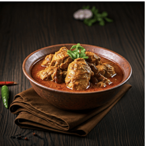 Spicy Chicken Vindaloo dish