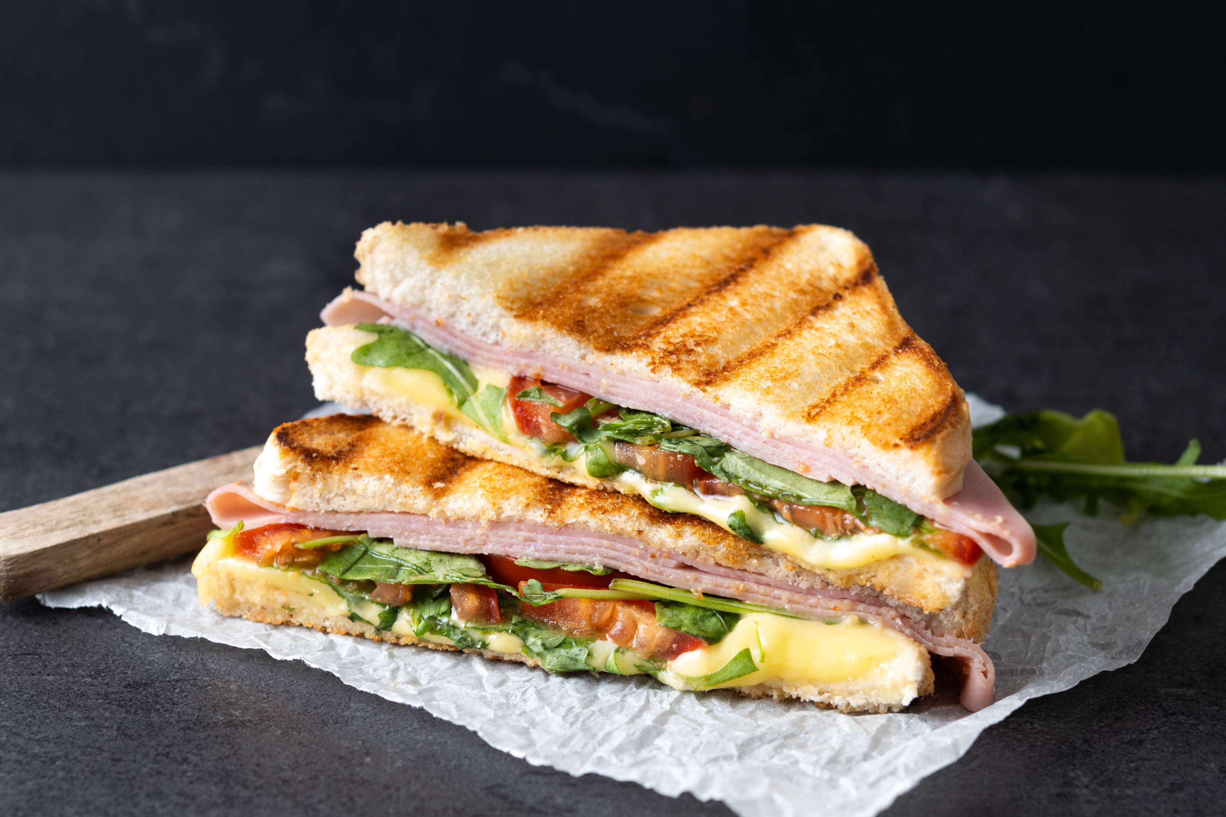 Veggies and egg sandwich