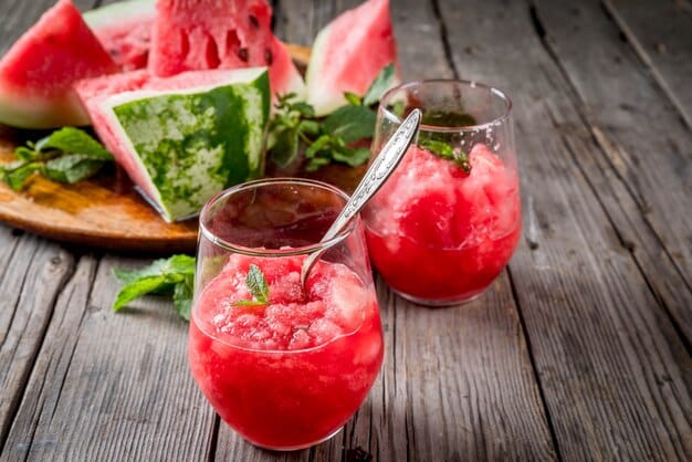 Watermelon Strawberry Slushie