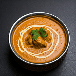 butter chicken with sauce