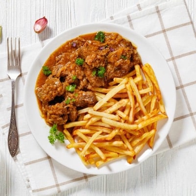 Carbonnade Flamande with French fries