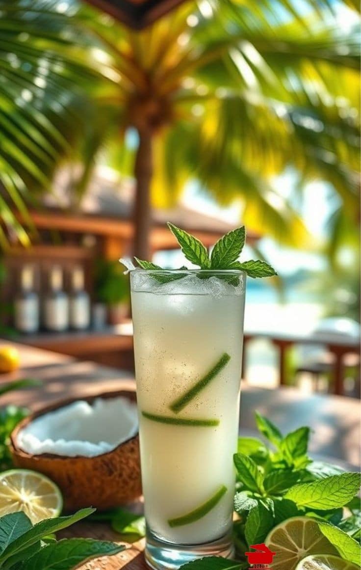 Coconut Water Mojito Mocktail