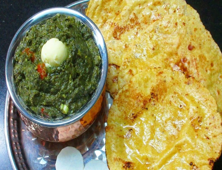 Makke ki Roti The saag s